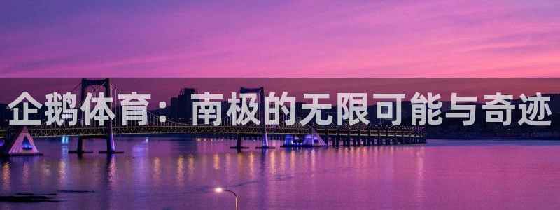 so米在线体育直播：企鹅体育：南极的无限可能与奇迹